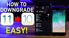 How To Downgrade iOS 11 to iOS 10.3.2! EASY!