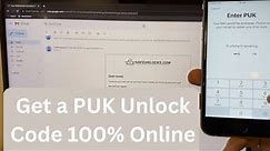 SIM Unlock PUK Code on iOS and Android (Available in all Carriers Worldwide)