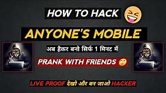How to hack anyone phone without touching his phone||Hacking Prank||Technical Vidyarthi