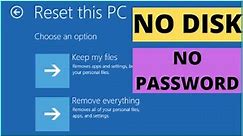How to Factory Reset Windows 11 without Password or Disk