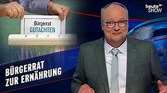 Entscheiden bald 160 zufällig ausgewählte Deutsche, was wir essen? | heute-show vom 13.10.2023