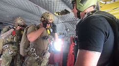 USA: Soldiers Brave Free Fall from Chinook in Intensive Parachute Training in Sylvania