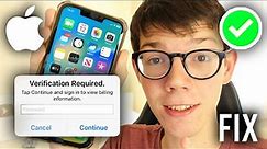 How To Fix Verification Required On App Store - Full Guide