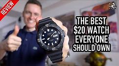 The Best $20 Analog Watch Everyone Should Own - Casio MRW-200H-1EVDF Diver Style Watch Review
