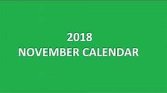 November 2018 Calendar Printable, Templates, Holidays, Blank, PDF