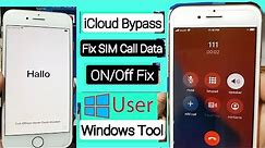 ✅ Windows Tool | iPhone 8/8 Plus iCloud Bypass With SIM Call Working (NO MEID) - ON/Off Working