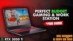 Acer Nitro 5 17.3" Gaming Laptop Review! 🤯 In Games FPS, Memory Upgrade, Specs (RTX 3050 Ti Edition)