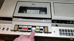 1979 RCA VCR, quick demonstration (Model VDT-350)