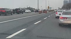 This just happen on the 401 West to Toronto… Please drive safe!!! #drivesafe #401 #hwy401