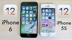 iPHONE 5S Vs iPHONE 6 On iOS 12! (Speed Comparison)