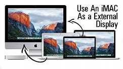 Use an iMac as an External Monitor