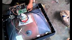 how to disassemble a tv for scrap part 1