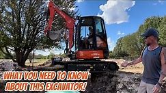 How To Operate Kubota Excavator U35-4