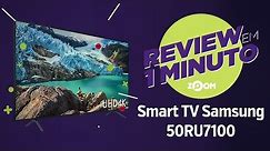 Smart TV Samsung 50" 4K 50RU7100 - Análise | REVIEW EM 1 MINUTO - ZOOM