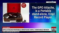 GPO Attache Portable USB Briefcase Style Vinyl Turntable Record Player Review