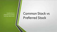 Common Stock vs Preferred Stock