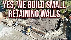 How to Build & Pour A Small Concrete Retaining Wall 2022