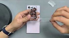 Samsung S23 Ultra Camera Lens Protector installation guide from Easy Gadgets