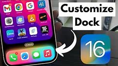 How To Customize iPhone Dock Easy | Change iPhone Dock Color