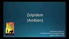 (CC) How to Pronounce zolpidem (Ambien) Backbuilding Pharmacology