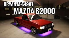 1987 Mazda B2000 Lowered Mini Truck | Flake Garage Bryan M B2200