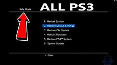 How To Enter Safe Mode On Any PS3 2020