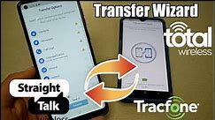 How to use transfer Wizard APP for all Tracfone, Straight talk, total wireless, net10 customers
