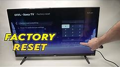 Onn Roku TV: How to Factory Reset