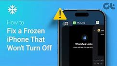 How to Fix a Frozen iPhone That Won't Turn Off | Unable to Restart Your iPhone?