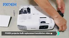 Projector bulb replacement installation video