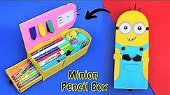 How to make a Minion Pencil Box at home| Best out of Waste| DIY Cute Pencil Case