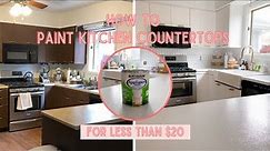 How to Paint Kitchen Countertops | Epoxy Kitchen Countertop | Painted Epoxy Countertop
