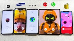 Samsung А53 + Z Fold 3 vs Motorola E30N vs OPPO R7 vs iPhone Xs Incoming & Ougoing call