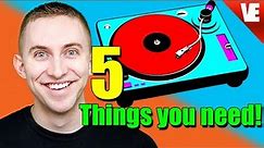 The 5 MAIN PARTS of a Record Player!