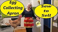 DIY Egg Harvesting 12 Pocket Collecting Apron Sew to Sell Learn to Sew Craft Project