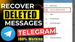 How to recover deleted messages on Telegram 2024