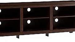 Walker Edison Wren Classic Brown TV Media Console Entertainment Center for 80 Inch Television with Storage Cubby, 70 Inch