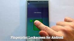 Fingerprint Lockscreen