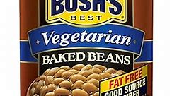 BUSH'S BEST Canned Vegetarian Baked Beans, Source Of Plant Based Protein And Fiber, Low Fat, Gluten Free, 16 oz