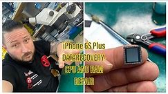iPhone 6S Plus DATARECOVERY - A9 CPU and RAM repair - Badly overheated - Balls came out of the RAM