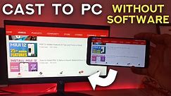 How Cast Android Screen to PC | Screen Mirror to Windows Computer | Wireless Screencast