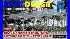 RD025. How to: Parametric Space Frame Structure. Pattern Base within Pattern Base in Revit.