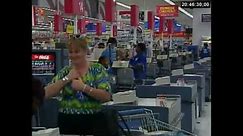 Working the registers at Walmart in 2001