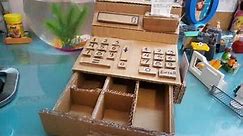 cash register from cardboard