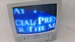 RARE Pearl WHITE Toshiba MV13k1w CRT Color TV/VCR Combo 2000