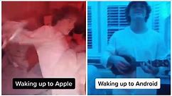 How android users wake up vs how iPhone users wake up (iPhone vs android alarms tiktok)