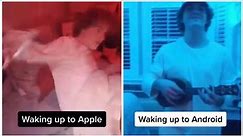 How android users wake up vs how iPhone users wake up (iPhone vs android alarms tiktok)