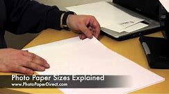 Photo Paper Sizes Explained By Photo Paper Direct
