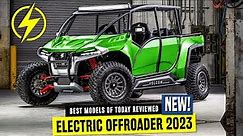 10 Upcoming Electric All-Terrain Vehicles and Side by Side Models for 2022-2023