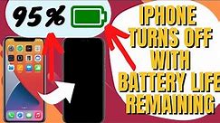 Why Does My iPhone Turn Off with Battery Life Remaining? iPhone Random Shutdown Issue Fix